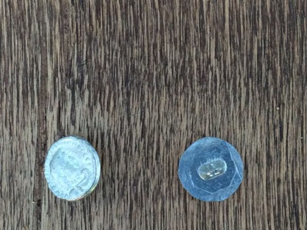 Κουμπί Μεταλλικό | Αντικέ | με Πόδι - Image 3