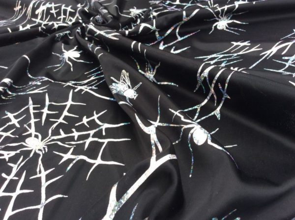 Ύφασμα Halloween | με Αράχνες και Ιστούς - Image 3