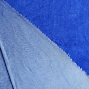 Βελουτέ ύφασμα μπλε για αθλητικά ρούχα