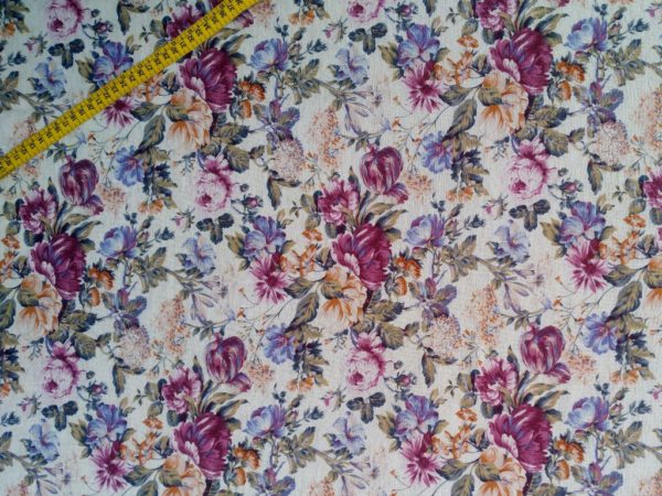 100% Λινό Ύφασμα | Floral | Ρεταλι 0,5μ.Χ 1,5μ.