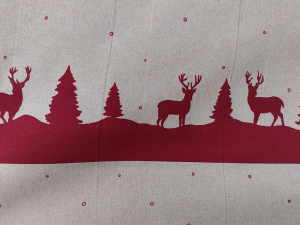 χριστουγενιάτικα-υφάσματα-με-ελάφια-και-έλατα-aika-fabrics